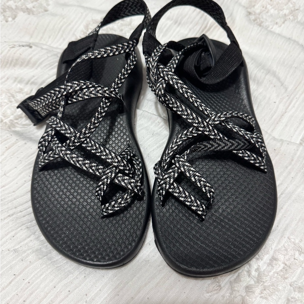 Black and White Chaco Sandals